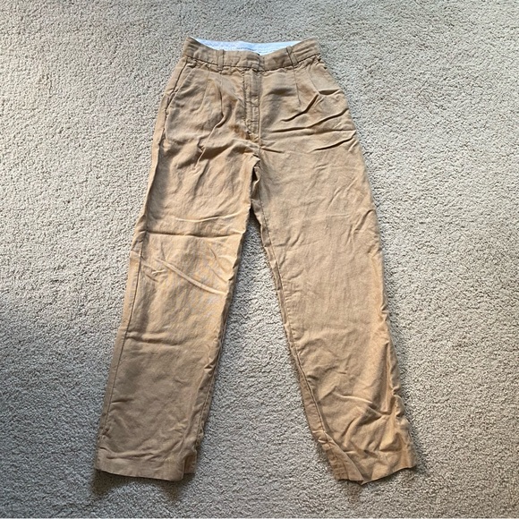 Aritzia Wilfred Effortless Pant in Sandy Beige Tan Size 6 - Picture 2 of 16